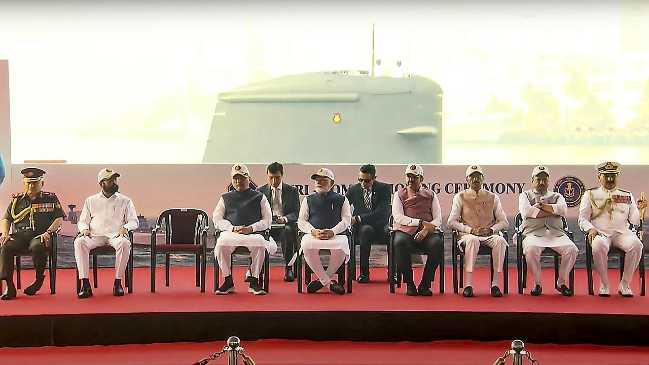 PM Modi commissions INS Surat, INS Nilgiri, INS Vaghsheer in Mumbai; watch video