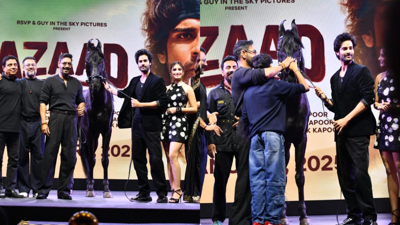 Azaad trailer launch: Horse steals show at event attended by Ajay Devgn