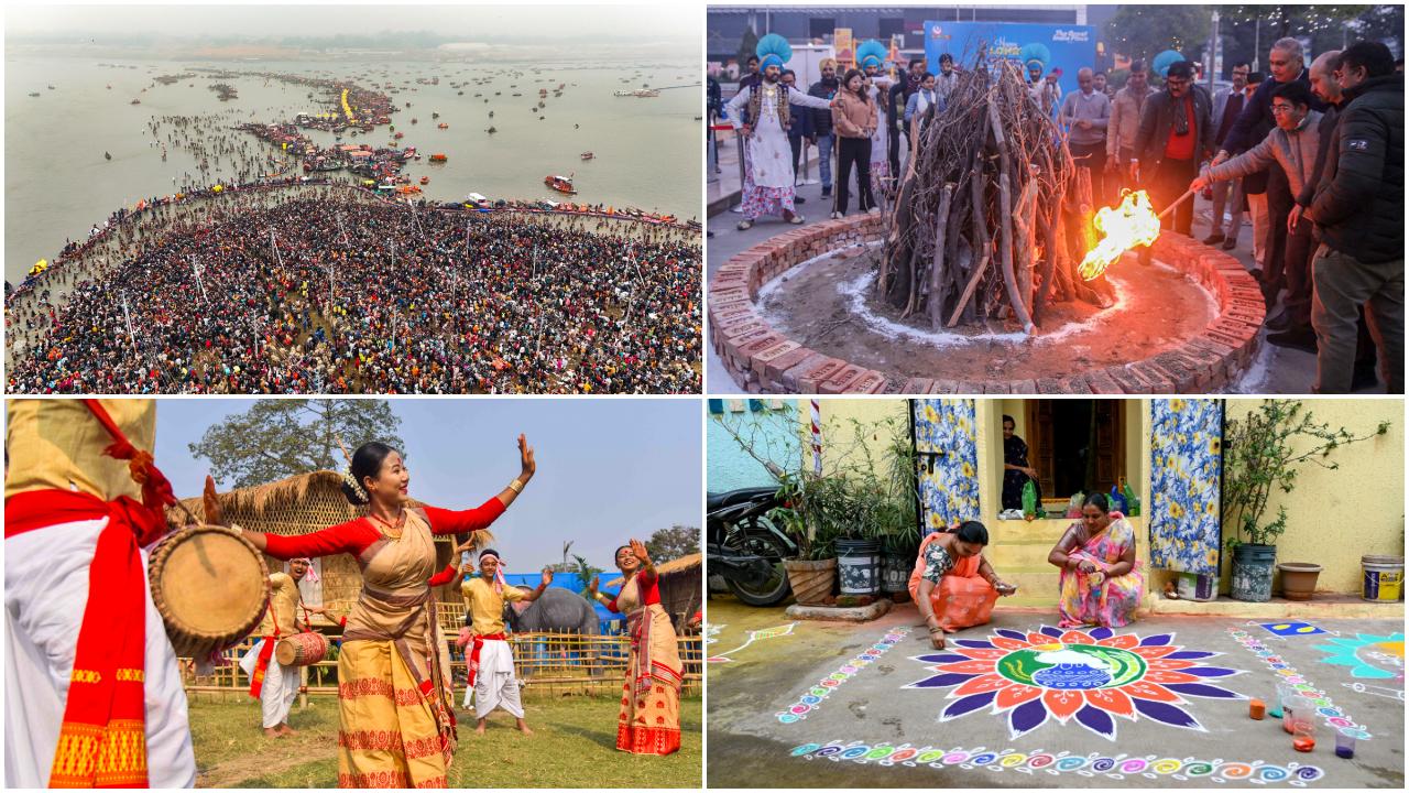 PHOTOS: India immersed in vibrant colours as people celebrate harvest festivals