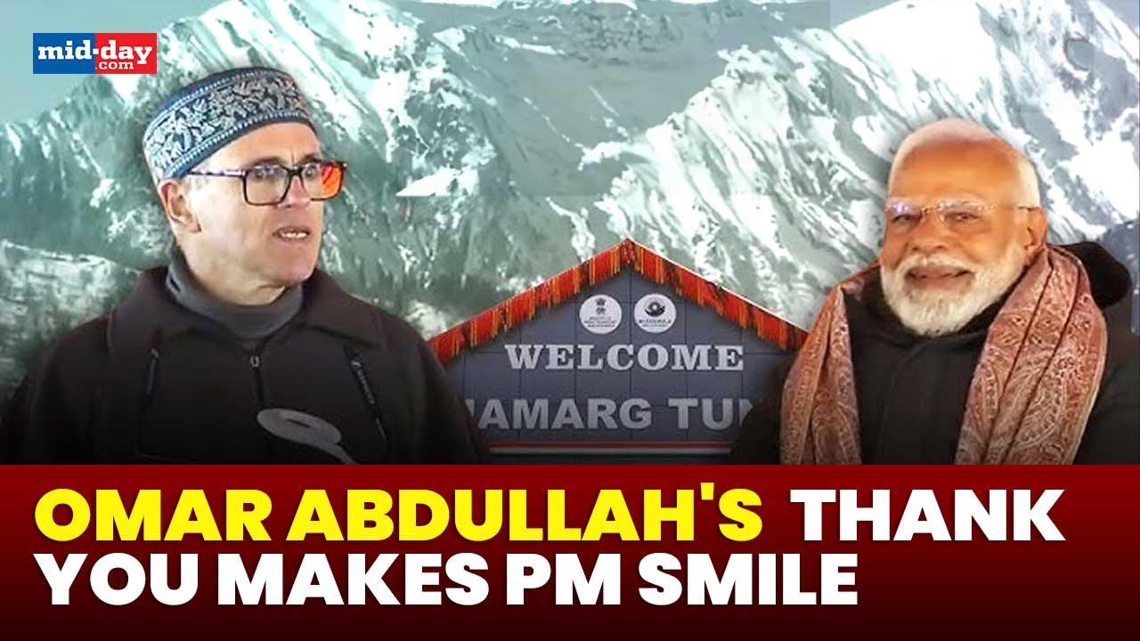 Omar Abdullah thanks PM Modi for Smooth elections & Sonamarg tunnel project