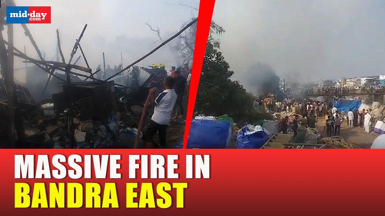 Bandra Fire: Fire erupts in Bandra’s ONGC Colony, huts gutted to fire