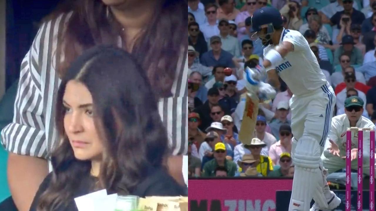 Anushka Sharma in shock as Virat Kohli gets dismissed for 17 runs