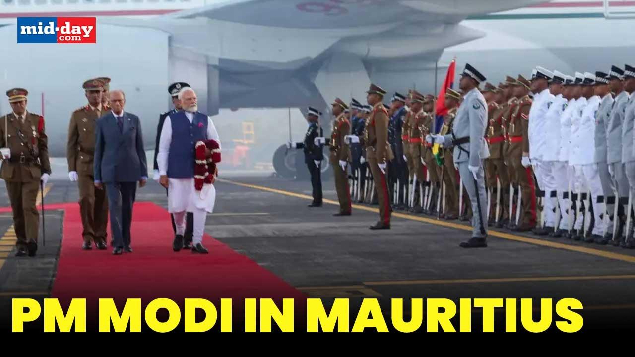 PM Modi's Mauritius visit: Modi Ji receives a warm welcome from Indian diaspora